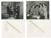 Lot of Twenty 10 x 8 Glossy Photos From Various Three Stooges Films: 11 Photos From Hot Stuff, 5 From For Crimin' Out Loud, 4 Unidentified -- Very Good Condition